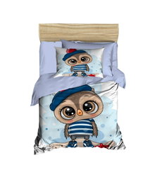 L'essentiel linge de maison Juego de funda nórdica PH181 Lila, Azul y Marrón